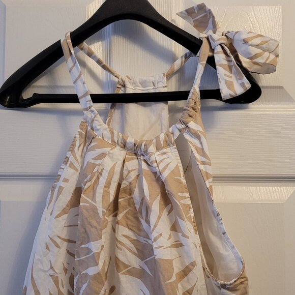 GAP Tie-Back Halter Dress Linen - Fully Lined Size 6 NWOT! - Picture 4 of 7